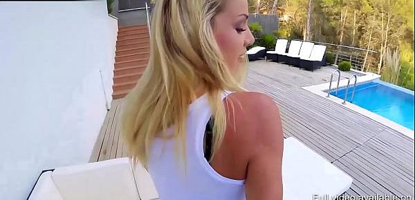  Only3x (Just Anal) brings you - Just Anal presents - Christen Courtney wants to get fucked beside the pool outdoors